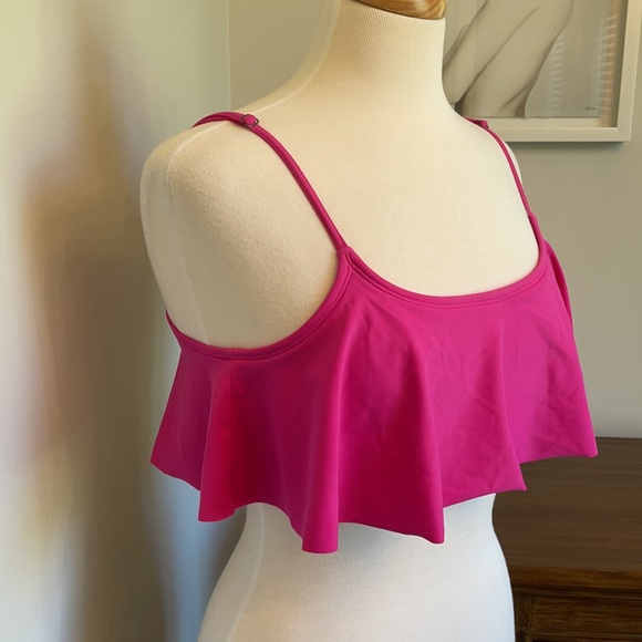 Roxy Hot Pink Ruffle Bikini Top - Picture 7 of 10